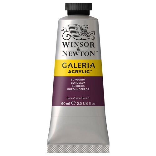 Краска акриловая художественная Winsor&Newton Galeria, 60 мл, туба, бордовый (2120075)