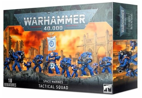 Набор миниатюр для настольной игры Warhammer 40000 - Space Marines Tactical Squad