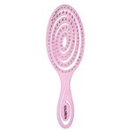 Solomeya, Подвижная био-расческа для волос Светло-розовая /Detangling bio hair brush Light pink , 1 шт - изображение