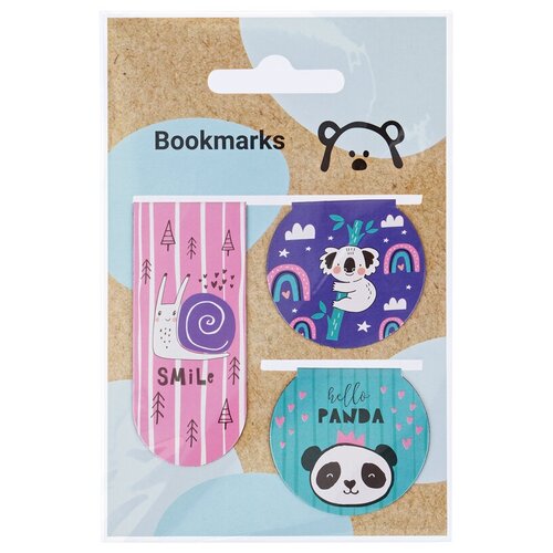 фото Закладки магнитные для книг, 3шт., meshu "cute friends"