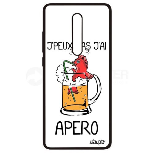 фото Противоударный чехол для мобильного // xiaomi redmi k20 // "не могу - у меня аперитив!" карикатура коктейль, utaupia, белый