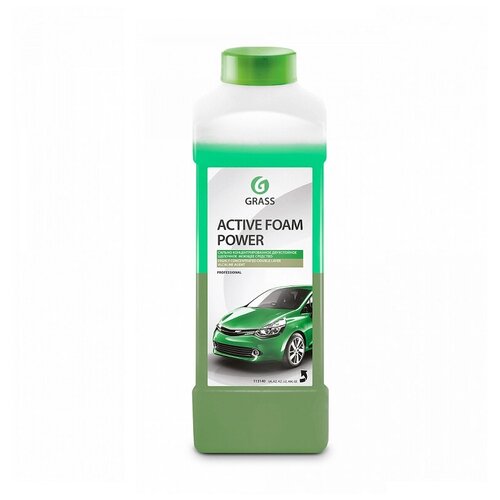Активная пена GRASS Active Foam POWER щелочное моющее средство 1 л воск для автомобиля grass жидкий hydro polymer 1 л