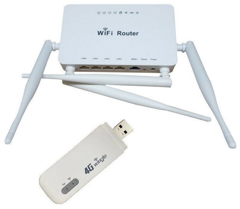 Роутер ZBT 1626 с модемом 3G/4G uFi928 Wi-Fi 2.4ГГц + Ethernet