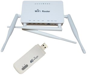 Роутер ZBT 1626 с модемом 3G/4G uFi928 Wi-Fi 2.4ГГц + Ethernet