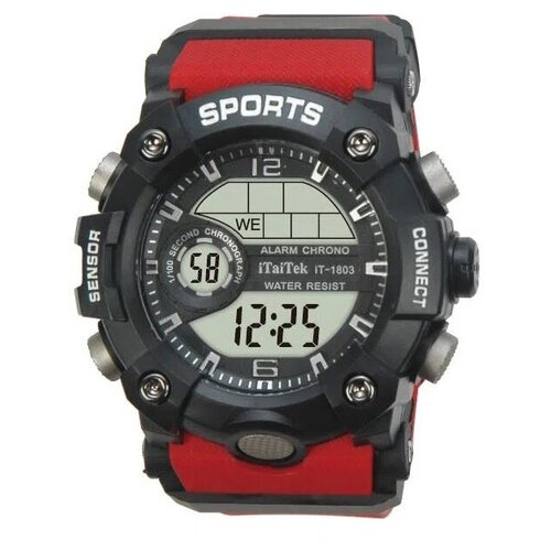 фото Наручные часы itaitek электронные / водонепроницаемые wr50 5atm / часы электронные / будильник / подсветка / секундомер / отображение даты нет бренда