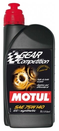 Масло трансмиссионное синтетическое MOTUL GEAR FF COMPETITION LSD 75w140 GL5+ 1л - фотография № 2