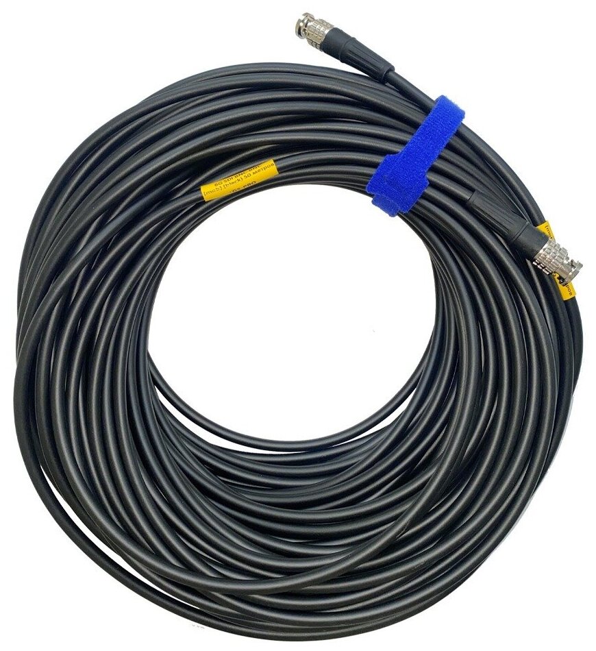 6G SDI BNC-BNC (mob) (black) 50 метров мобильный/сценический кабель (черный) GS-PRO
