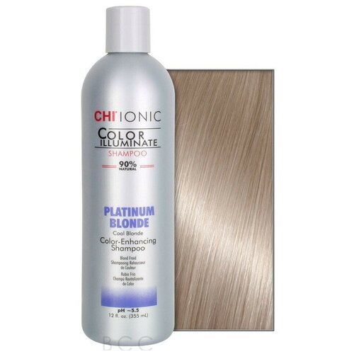 Chi Ionic Color Illuminate Shampoo Platinum Blonde - Шампунь оттеночный Платиновый Блонд 739 мл