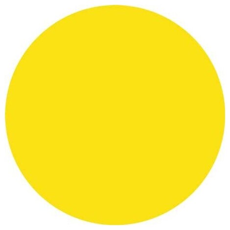 Наклейка/Знак безопасности «Желтый круг для слабовидящих» / двухсторонний / 15x15 см. / 2 шт.