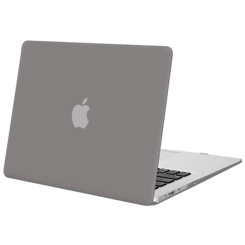 фото Чехол с вырезом для apple macbook 13 a1932/a2179/a2337 marblepurple samutory