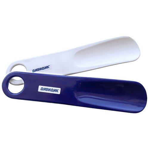 Рожок для обуви дивидик большой бирюзовый белый синий 19 см 315₽