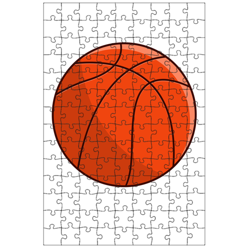 фото Магнитный пазл 27x18см."баскетбол, виды спорта, мяч" на холодильник lotsprints