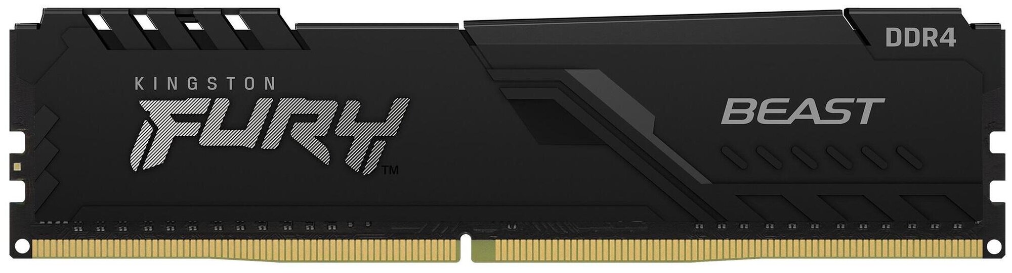 Оперативная память Kingston 16GB 3733MHz DDR4 CL19 DIMM 1Gx8 FURY Beast Black (KF437C19BB1/16)