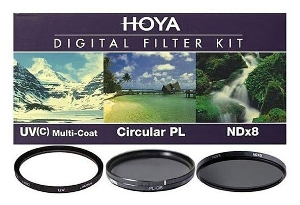 Набор светофильтров HOYA Digital Filter Kit HMC MULTI UV, Circular-PL, NDX8 - 77mm