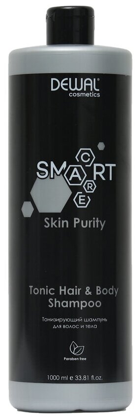 Шампунь тонизирующий для волос и тела SMART CARE Skin Purity Tonic Shampoo Hair & Body 1000 мл DEWAL Cosmetics MR-DCB20303