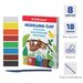 Пластилин 8 цветов, 144 г, ErichKrause, улучшенная формула, стек в подарок, в картонной упаковке