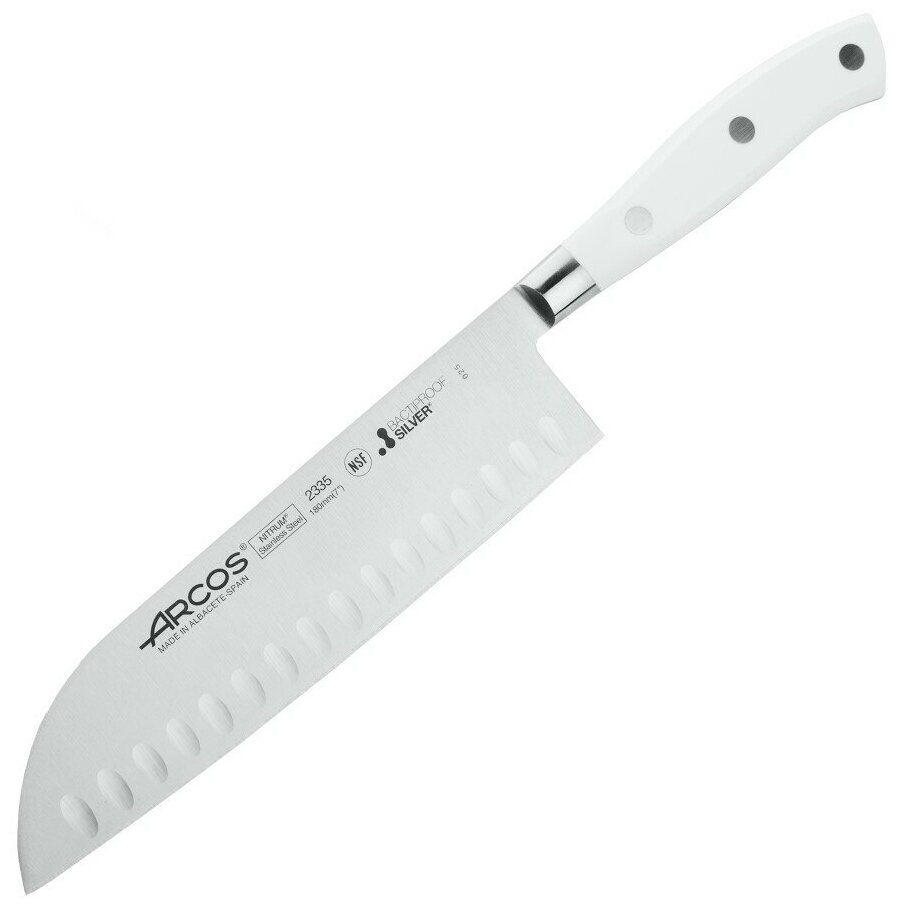 Нож японский шеф Riviera Blanca, 18см, Arcos, 233524W