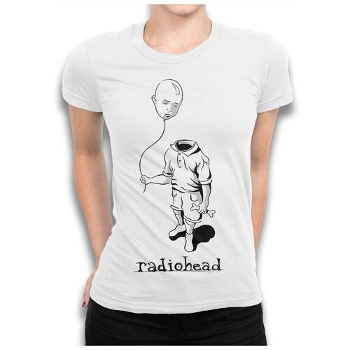 Футболка Design Heroes Radiohead Женская Белая 2XL