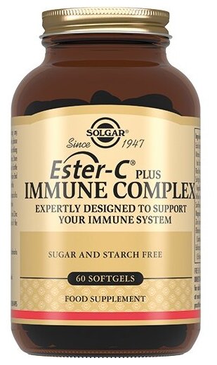 Solgar капсулы "Иммуно-комплекс Эстер С плюс" ("Ester-C Immune Complex"), 60 шт.