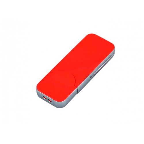 Пластиковая флешка для нанесения логотипа в стиле iphone (16 Гб / GB USB 2.0 Красный/Red I-phone_style PL005)