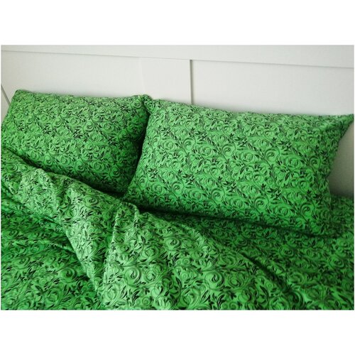 Простыня на резинке с рисунком Веточки 80х180х20 см, трикотаж 100% хлопок 145 г/м2, Купи в дом – онлайн