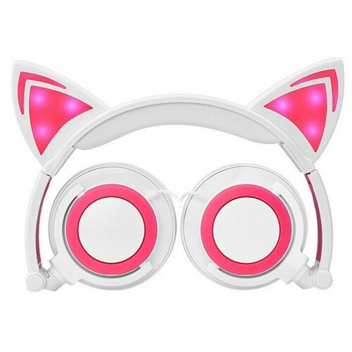 Светящиеся наушники Кошачьи уши белый корпус 114500₽