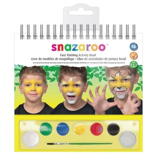 фото Snazaroo набор красок для лица «книга с иструкциями», 6 цветов