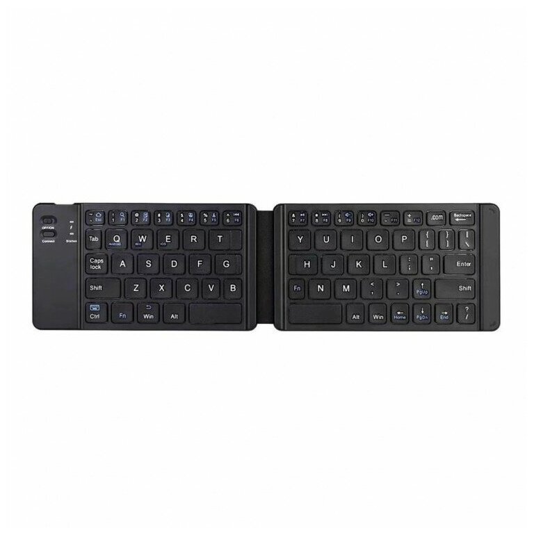 Беспроводная складная Bluetooth клавиатура CQ060, черная
