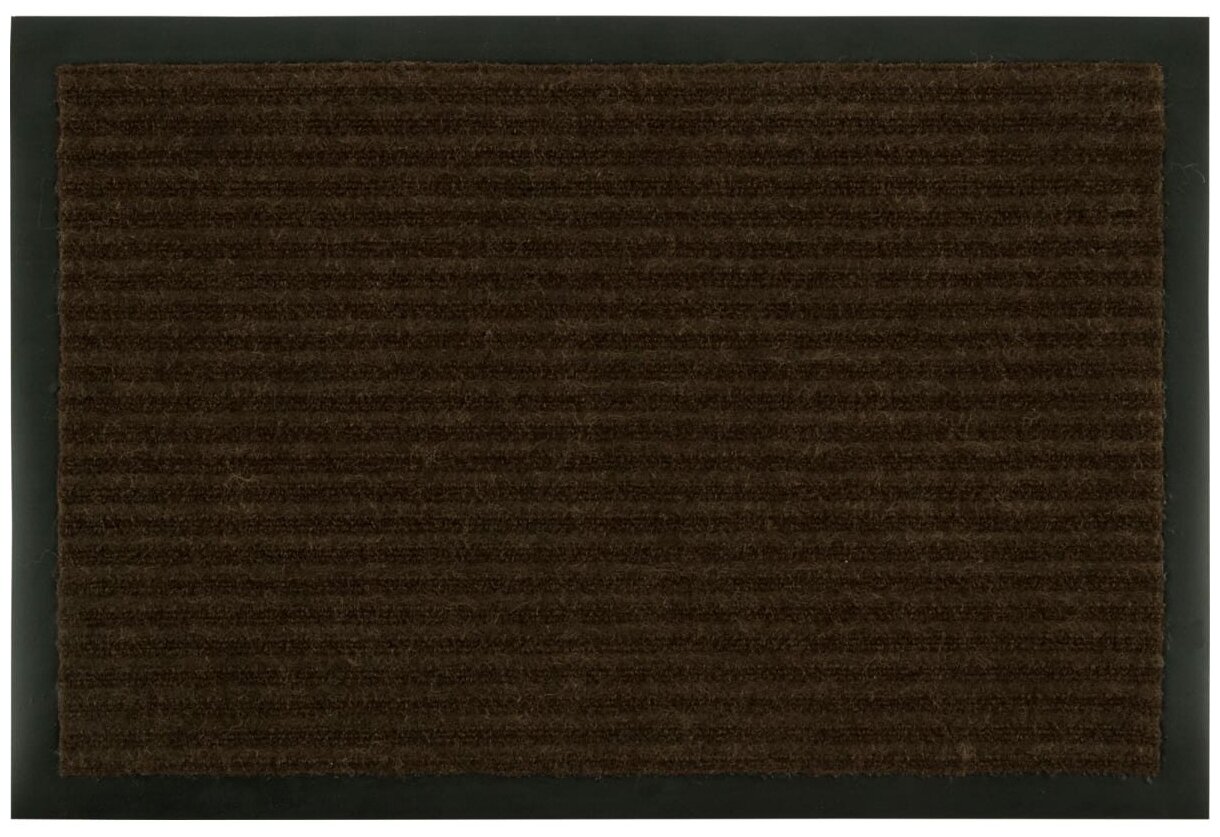 Коврик придверный Start 40х60 см цвет коричневый, полипропилен - фотография № 1