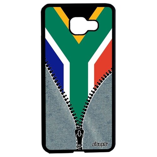 фото Защитный чехол для мобильного // samsung galaxy a5 2016 // "флаг южной африки на молнии" страна дизайн, utaupia, серый