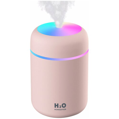 Увлажнитель воздуха Goodly Humidifier H2O портативный с LED подсветкой 300 мл розовый 58000₽