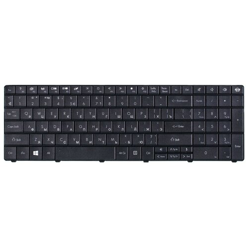 Клавиатура черная для Packard Bell EasyNote TE11BZ, TM82, TE11HC q5wtc, ENTE69BM, TE69KB (MS2384), TE69CX Z5WT1, Acer Aspire E1-531 q5wph клавиатура для ноутбука acer mp 09g33su 6981w черная версия 2