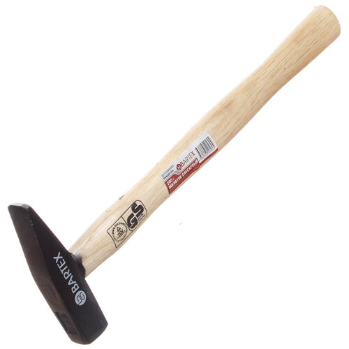 Молоток 0.2 кг, квадратный боек, рукоятка дерево, Bartex, B001