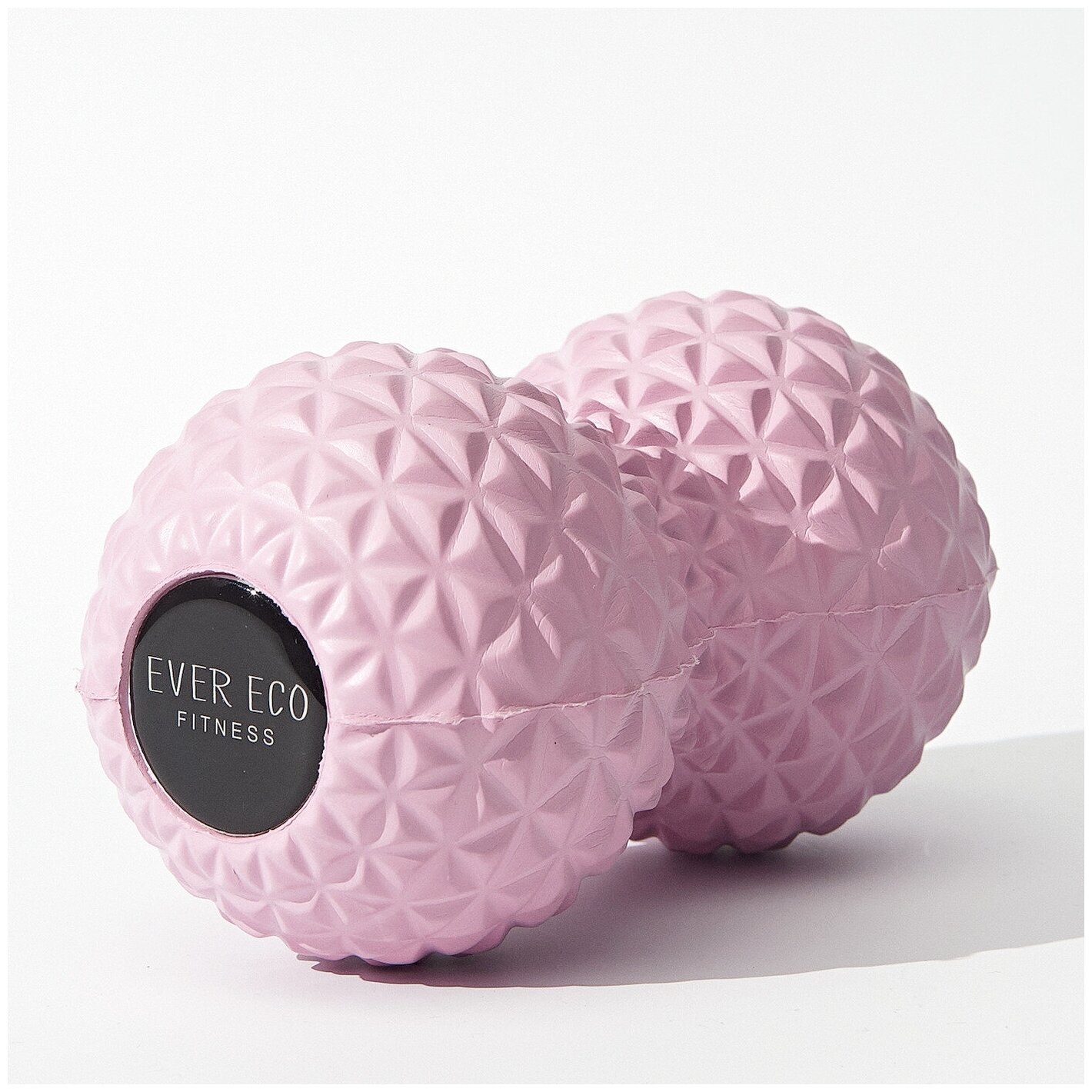 Массажный мячик / спортивный массажёр / массажный ролик для спины / массажный мяч / массажный ролл / 16х8 см, цвет розовый