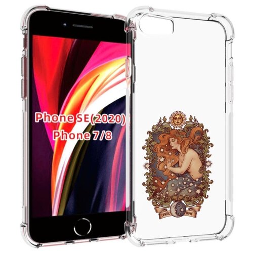 Чехол MyPads звездная девушка абстракция для iPhone 7 4.7 / iPhone 8 / iPhone SE 2 (2020) / Apple iPhone SE3 2022 задняя-панель-накладка-бампер