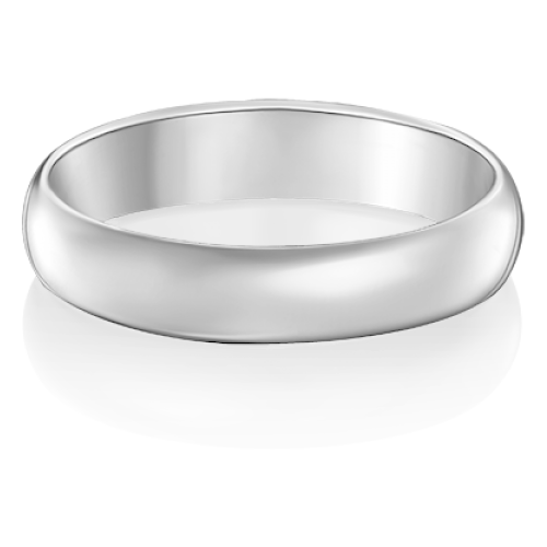 PLATINA jewelry Обручальное кольцо из белого золота без камней 01-3394-00-000-1120-11, размер 15