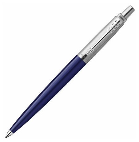 Ручка шариковая PARKER "Jotter Plastic CT" корпус синий детали из нержавеющей стали синяя, 1 шт