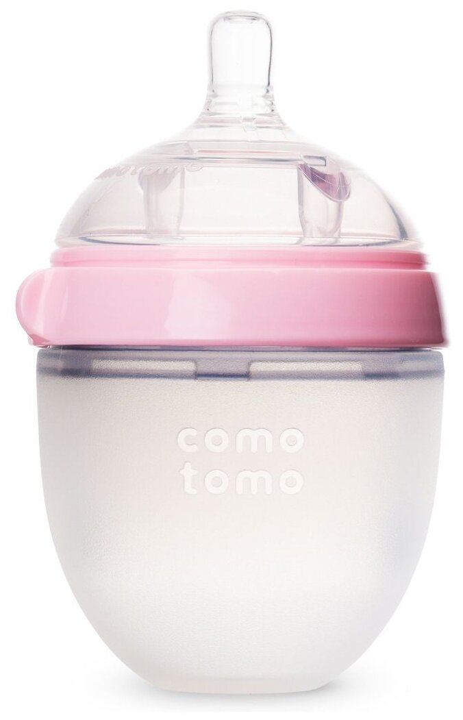 Бутылочка Comotomo (Комотомо) для кормления 150мл розовый 150P-EN