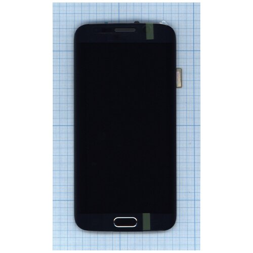Дисплей для Samsung Galaxy S6 Edge SM-G925F черный с рамкой чехол панель накладка mypads для sony xperia xa xa dual f3113 f3112 f3115 e6533 из качественной импортной кожи с визитницей с отделением