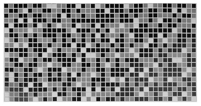 Панель ПВХ Мозаика чёрная 955x480 мм./В упаковке шт: 1