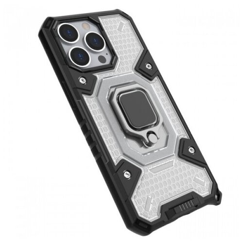 Honeycomb Armor Противоударный чехол с защитой камеры и кольцом для iPhone 13 Pro