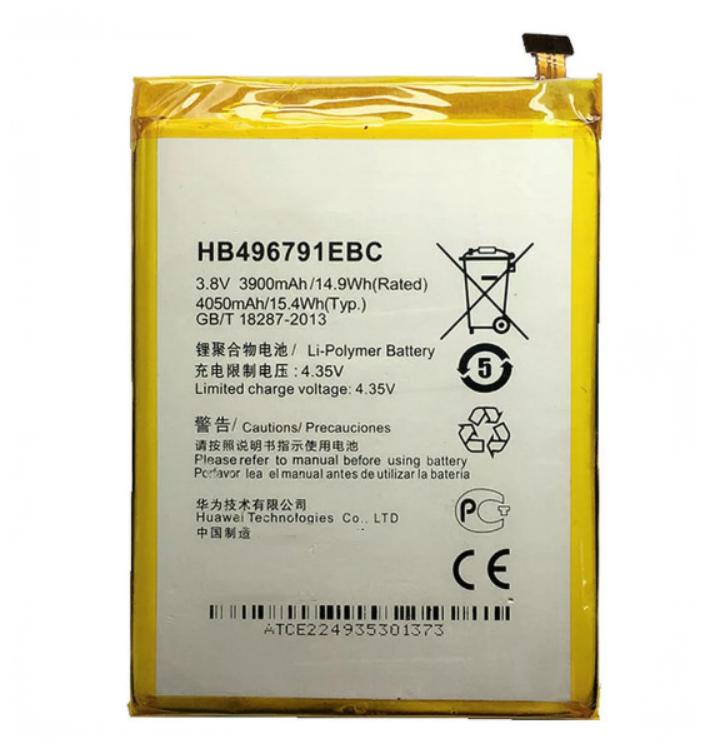 Аккумуляторная батарея MyPads HB496791EBC 3900 mah для телефона Huawei Ascend Mate2 4G (MT2-L02)