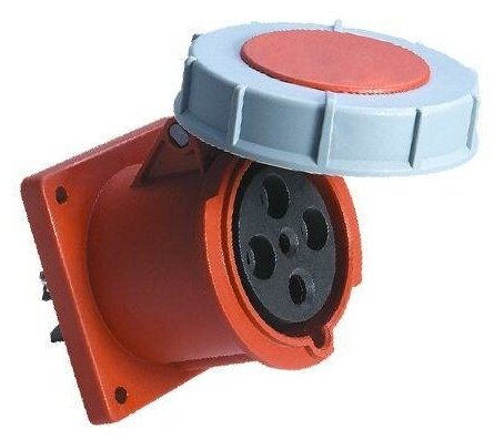 ps-3442-125-380 Розетка стационарная внутренняя 3442 3Р+РЕ 125А 380В IP67 PROxima Упаковка (2 шт.) EKF - фото №1