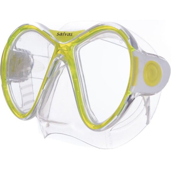 Маска Salvas Kool Mask, для плавания арт. CA550S2TGSTH, закален. стекло, силикон, размер: Senior, желтый