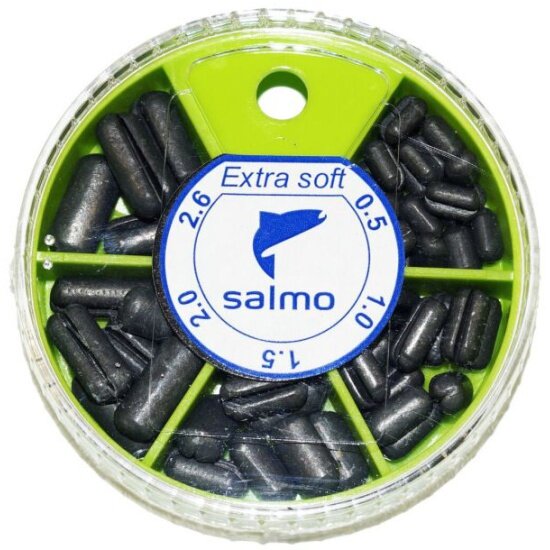 Грузила Salmo EXTRA SOFT малый 5 секций 0,5-2,6г (вес набора 60г)