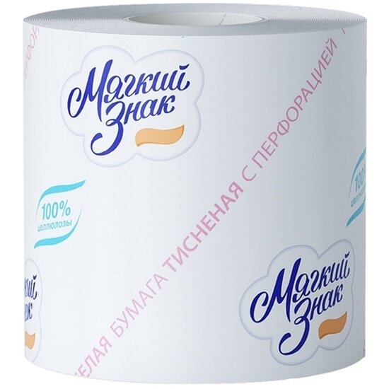 Туалетная бумага Мягкий Знак 54 метра 1 слой 72 рулона