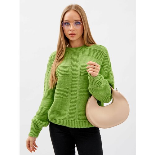 Пуловер CRUISER, размер 44-46, зеленый пуловер размер 40 44 зеленый