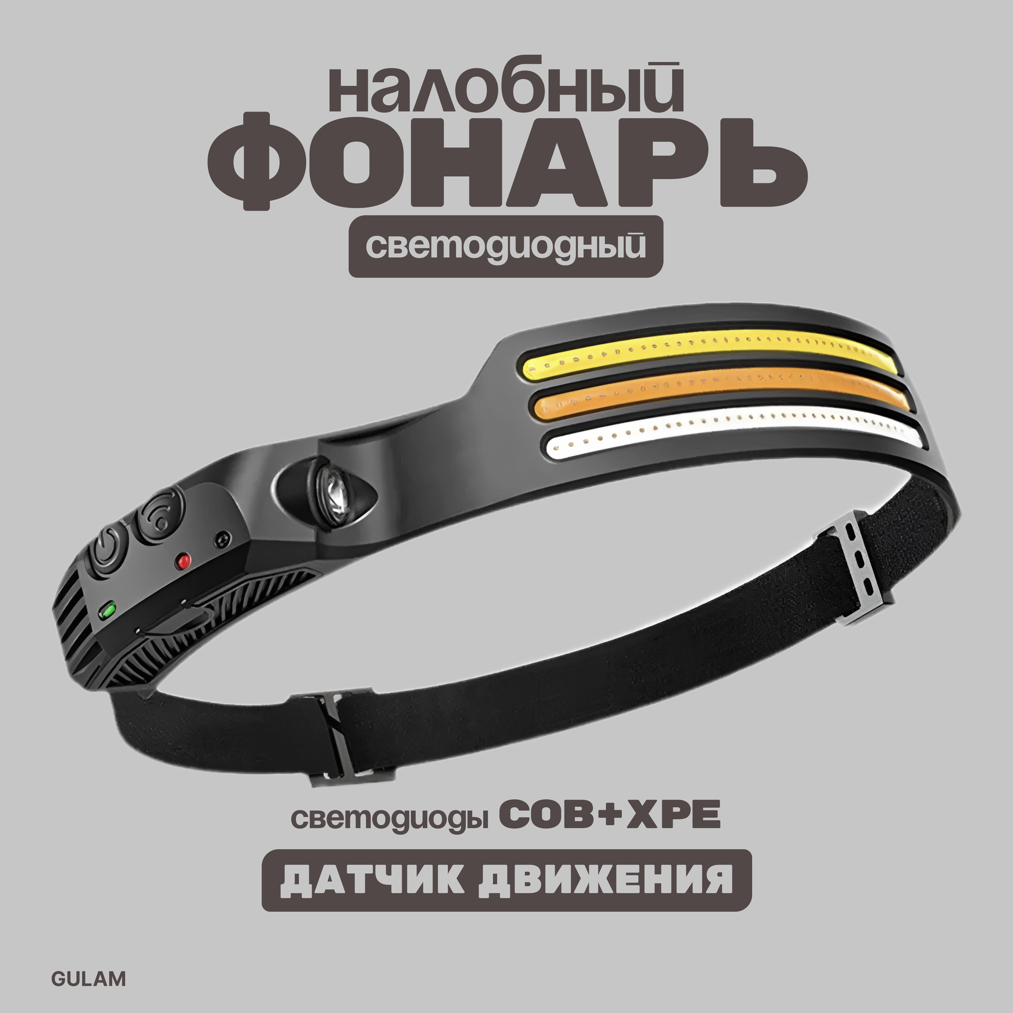 Мощный налобный фонарь 