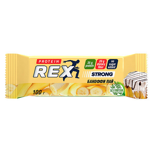 Протеиновый батончик Protein Rex Strong Ягодный пай 100г - фото №7