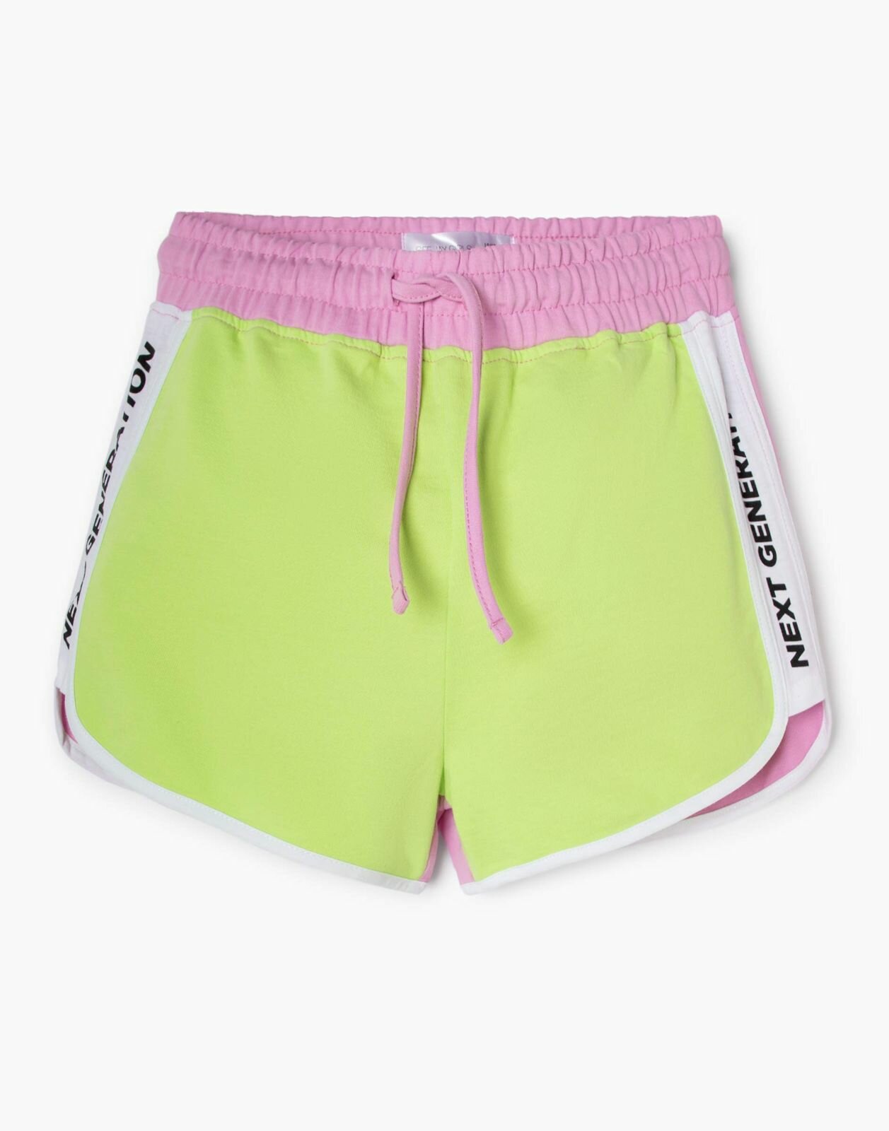Спортивные шорты Gloria Jeans GSH011667 зеленый/розовый для девочек 8-10л/134-140